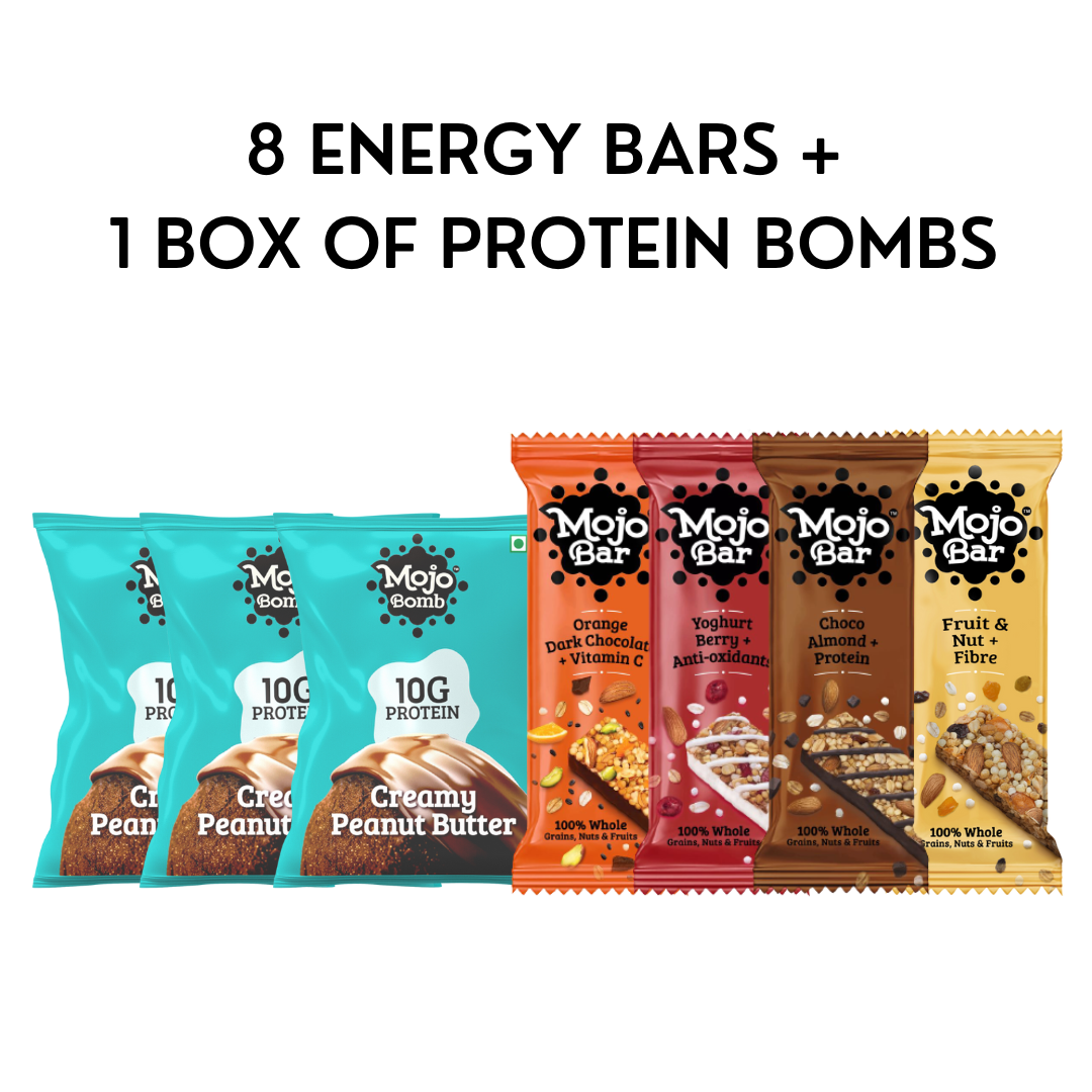 Assorted Combo of MOJO Bars & Protein Bombs, 456g - Mojo Snacks