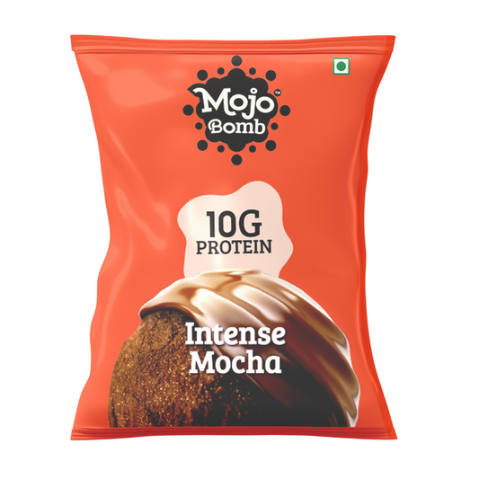 Protein Bombs - Intense Mocha (10g Protein), 200g  - Pack of 5 | Vegan | Gluten Free - Mojo Snacks