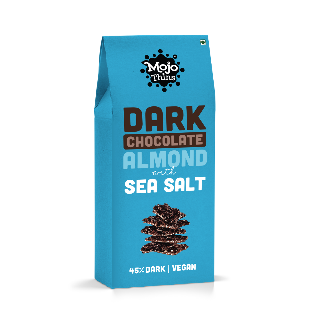 45% Dark Chocolate Almond with Sea Salt, 108g - Mojo Snacks