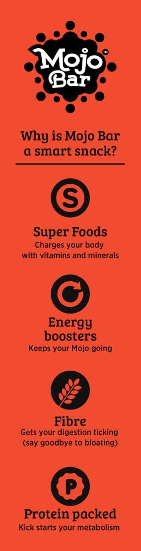 Orange Dark Chocolate + Vitamin C, 192g (Pack of 6) - Mojo Snacks