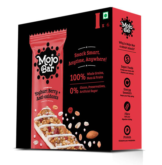 Yoghurt Berry and Anti Oxidants, 192g (Pack of 6) - Mojo Snacks