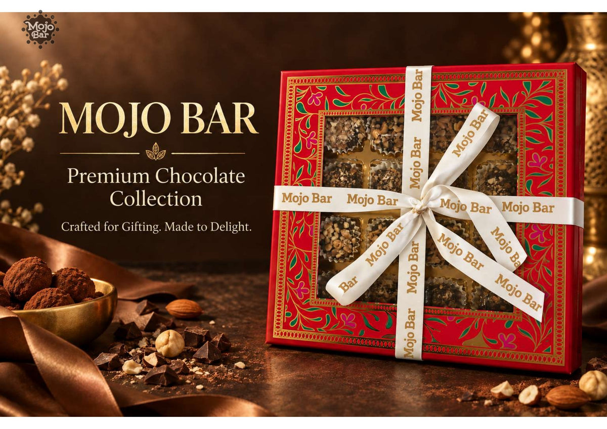 Mojo Bar Assorted Choc Cups & Balls Gift Box – 16 Pieces