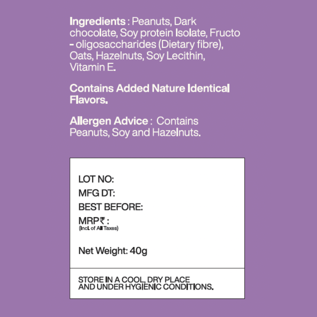 Protein Bombs - Turkish Hazelnut (10g Protein), 200g  - Pack of 5 | Vegan | Gluten Free - Mojo Snacks