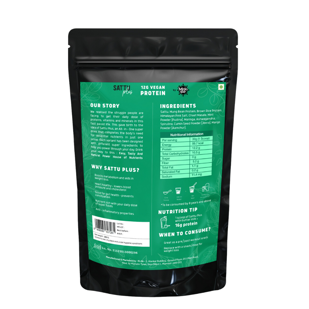 Mojo Bar Vegan Protein - 12G Savoury Protein with Super Foods, 300g | 100% Natural & Gluten Free - Mojo Snacks