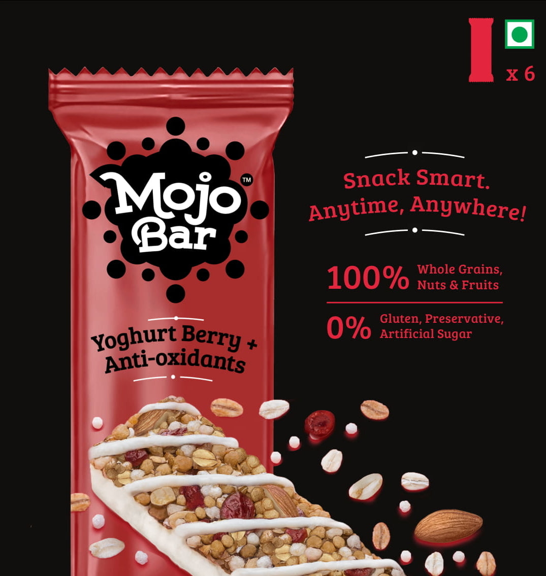 Yoghurt Berry and Anti Oxidants, 192g (Pack of 6) - Mojo Snacks