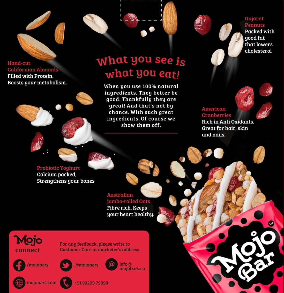 Yoghurt Berry and Anti Oxidants, 192g (Pack of 6) - Mojo Snacks