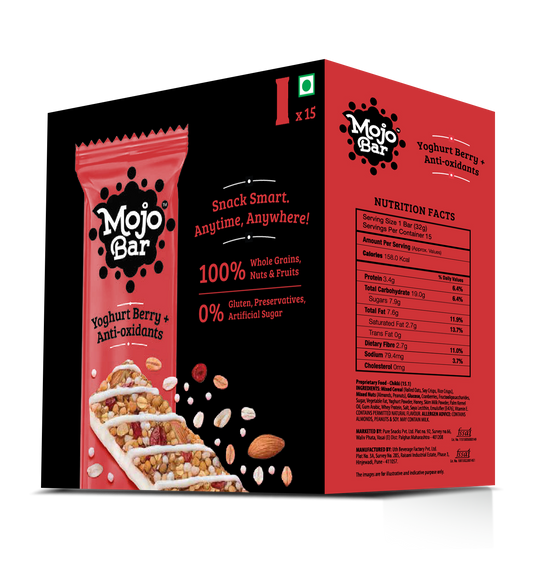Yoghurt Berry Anti Oxidant, 480g (Pack of 15) - Mojo Snacks